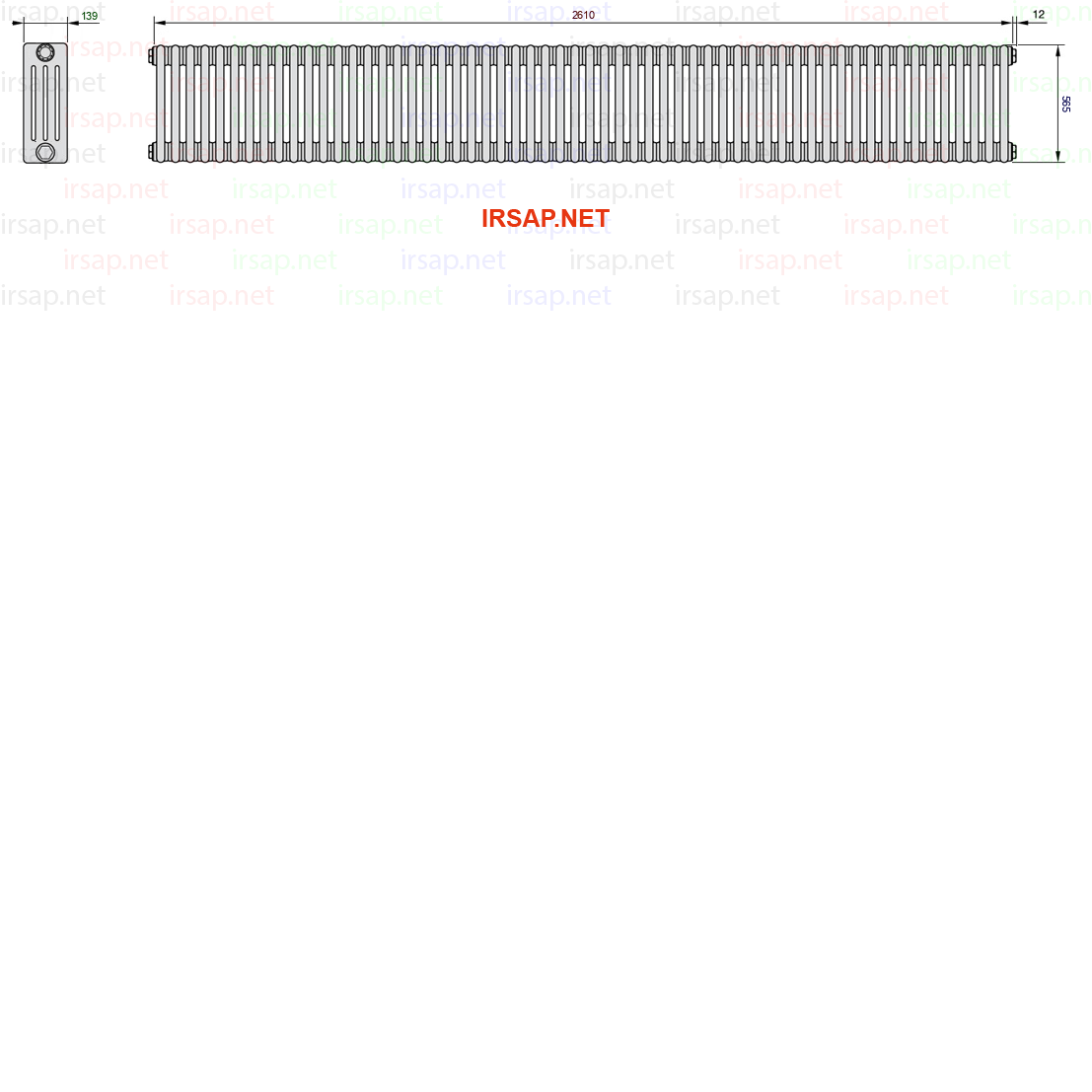 Радиатор IRSAP Tesi 40565/58 T23 CL 01